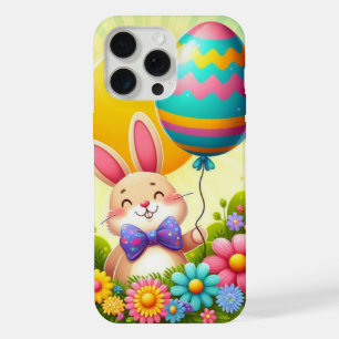 Cute, whimsical & colourful Easter bunny iPhone 15 Pro Max Case