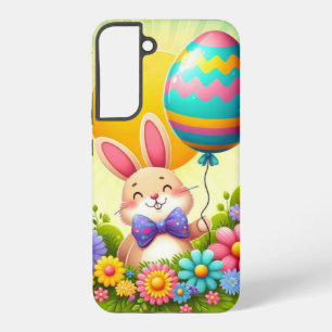 Cute, whimsical & colourful Easter bunny Samsung Galaxy Case