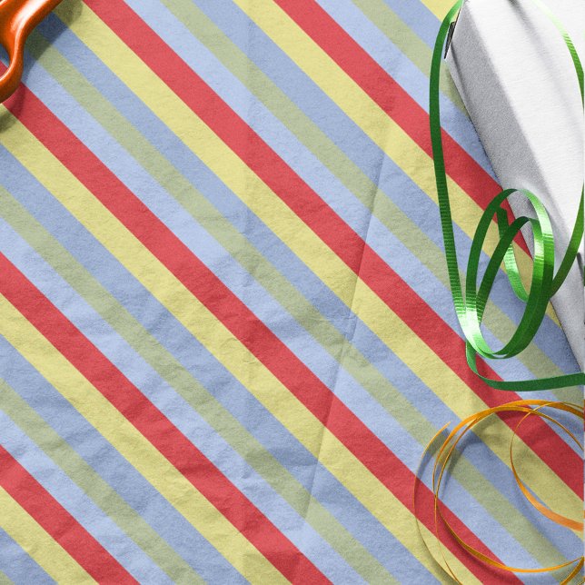 Cute Whimsical Colourful Stripes Fun Striped Tissue Paper (Creator Uploaded)