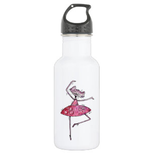 Cute Whimsical Dancing Cat 532 Ml Water Bottle