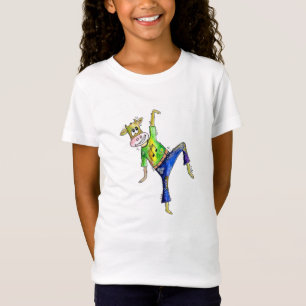 Cute Whimsical Dancing Cow T-Shirt