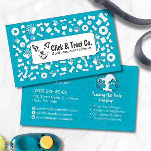 Cute Whimsical Dog Trainer Business Card