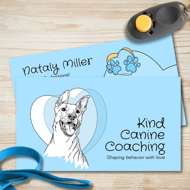 Cute Whimsical Dog Trainer Business Card (Creator Uploaded)