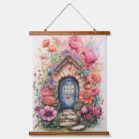 Cute whimsical Floral fairy door