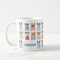 Cute Whimsical Funny Dog Illustration Personalised
