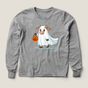 Cute, whimsical, ghost cow