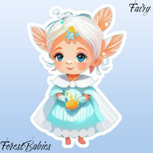 Cute Whimsical Girl Fairy Fantasy Cartoon Graphic