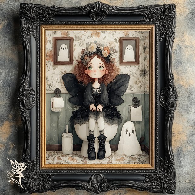 Cute Whimsical Halloween Fairy And Ghost Decoupage Tissue Paper (Creator Uploaded)
