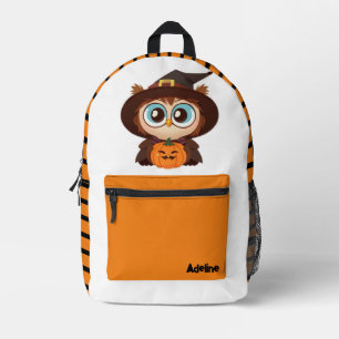 Cute/Whimsical Halloween/fall owl Printed Backpack
