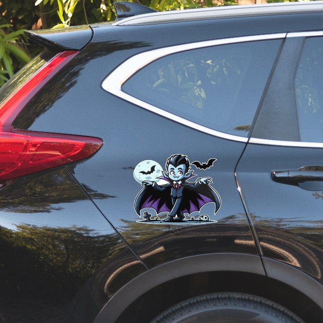 Cute, whimsical Halloween vampire (Car Side)