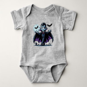 Cute, whimsical Halloween vampire Baby Bodysuit