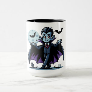 Cute, whimsical Halloween vampire Mug