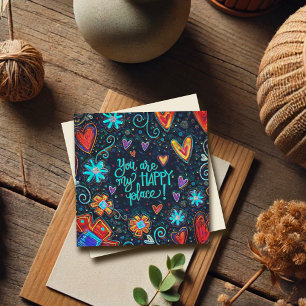 Cute Whimsical Happy Place Heart Love Inspirivity