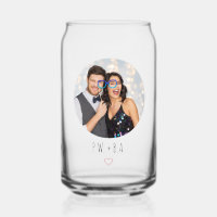 Cute Whimsical Heart Monogram Wedding Photo