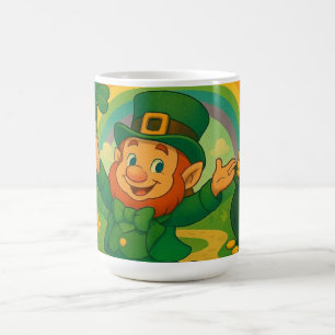 Cute, whimsical leprechaun Saint Patrick's Day Coffee Mug