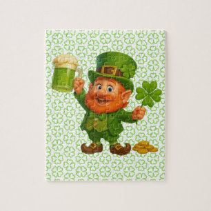 Cute/whimsical leprechaun Saint Patrick's Day Jigsaw Puzzle