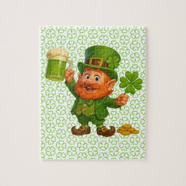 Cute/whimsical leprechaun Saint Patrick's Day  Jigsaw Puzzle (Vertical)