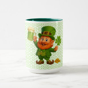 Cute/whimsical leprechaun Saint Patrick's Day Mug