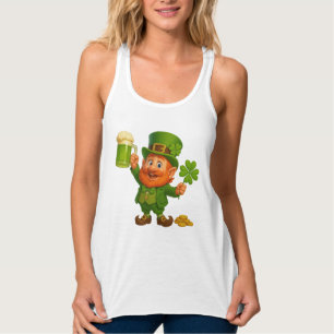 Cute/whimsical leprechaun Saint Patrick's Day Singlet