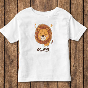 Cute Whimsical Lion Toddler T-Shirt