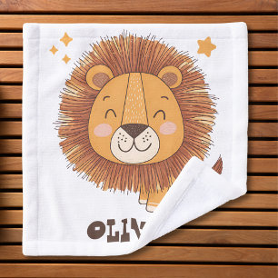 Cute Whimsical Lion Wash Cloth
