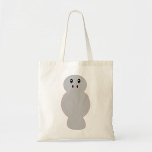 Cute Whimsical Manatee Sea Cow Design Tote Bag