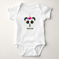 Cute Whimsical Panda Unicorn Pandicorn