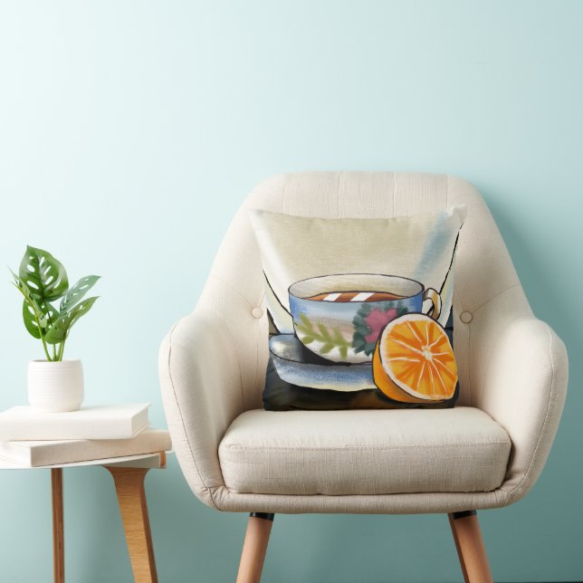 Cute Whimsical Pillow | Artistic Decorative Cushio (Chair)