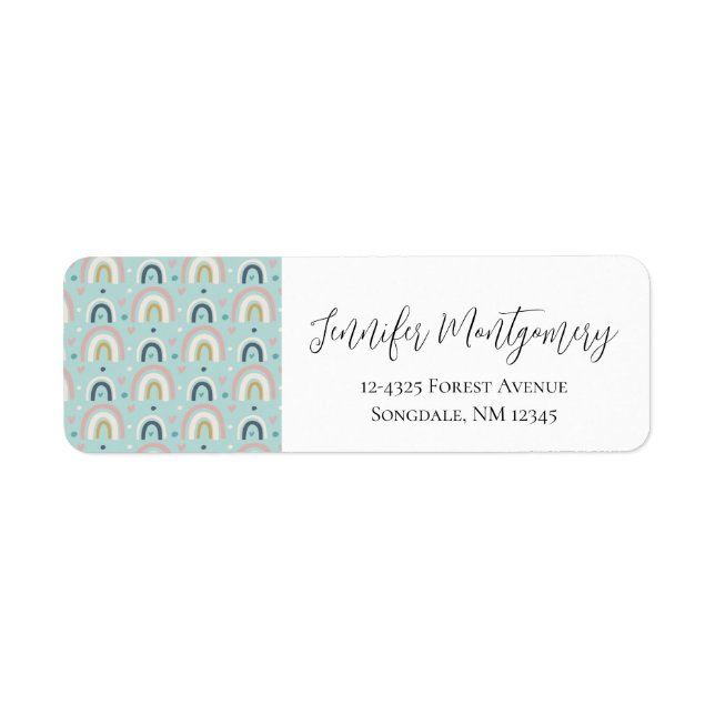  Cute Whimsical Rainbow Pattern (Front)