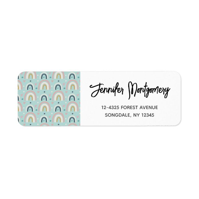  Cute Whimsical Rainbow Pattern (Front)