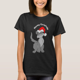 Cute Whimsical Santa Paws T-Shirt