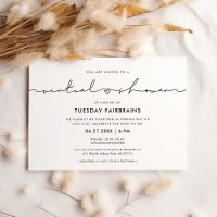 Cute whimsical script Virtual baby shower
