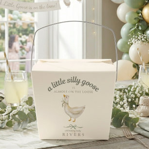 Cute Whimsical Silly Goose on the Loose Favour Box