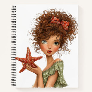 CUTE WHIMSICAL SUMMER THEMED GIRL NOTEBOOK