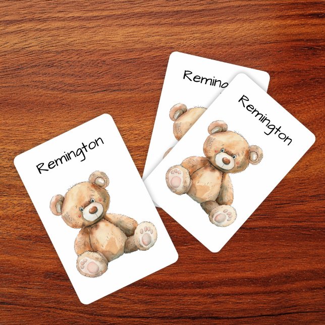 Cute Whimsical Teddy Bear Unicorn Playing Cards (Creator Uploaded)
