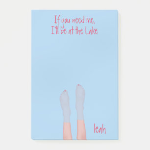 Cute Whimsical Water Ocean Girly Pink Toes Post-it Notes