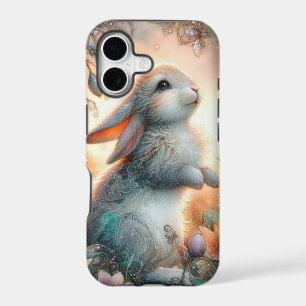 Cute Whimsical Watercolor Bunny Floral