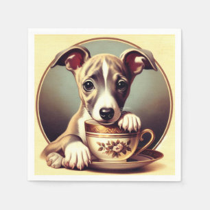 Cute Whippet Puppy Napkin