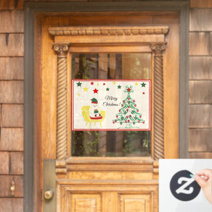 Cute White Bear Merry Christmas