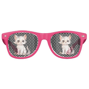 CUTE WHITE CAT PARTY SUNGLASSES