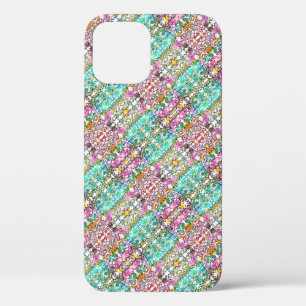 Cute white colourful flowers Case-Mate iPhone cas 12 Case