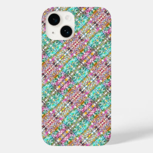 Cute white colourful flowers Case-Mate iPhone cas 14 Case