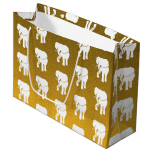Cute White Elephant Gift Exchange Christmas Game Large Gift Bag