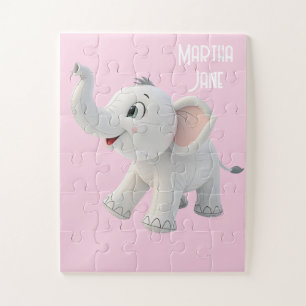 Cute White Elephant Puzzles 
