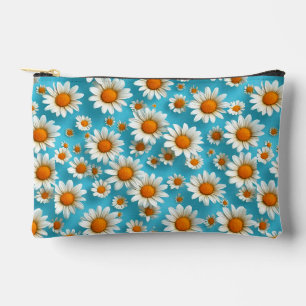 Cute White flowers Gift for Women & Travel Accessory Pouch