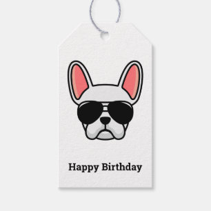 Cute White French Bulldog Gift Tags