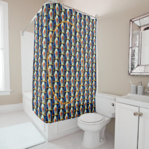 Cute White Goose Face Farm Animal Shower Curtain