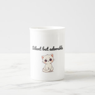 Cute White Kitten Mug – Fun Gift for Cat Lovers & 