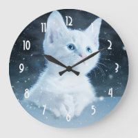 Cute White Kitten with Pretty Blue Eyes