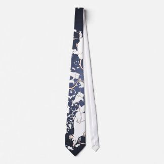 Cute White Mice. In Deep Space. Tie